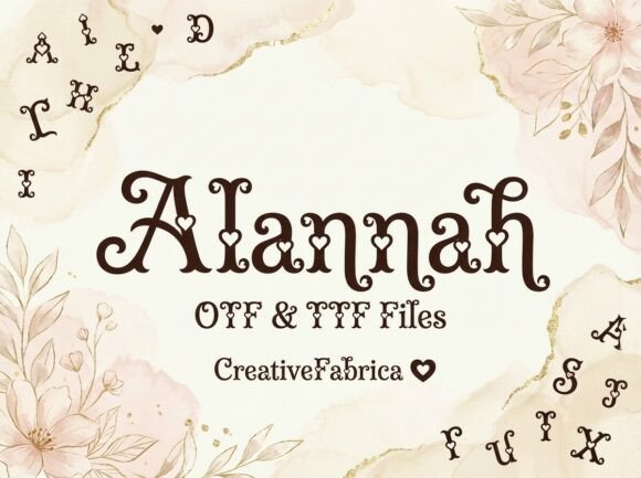 Alannah: The Romantic Display Font That Speaks in Whispers
