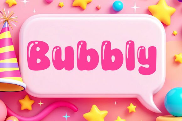 Bubbly: The Glossy Font That Brings Playful Energy to Every Design