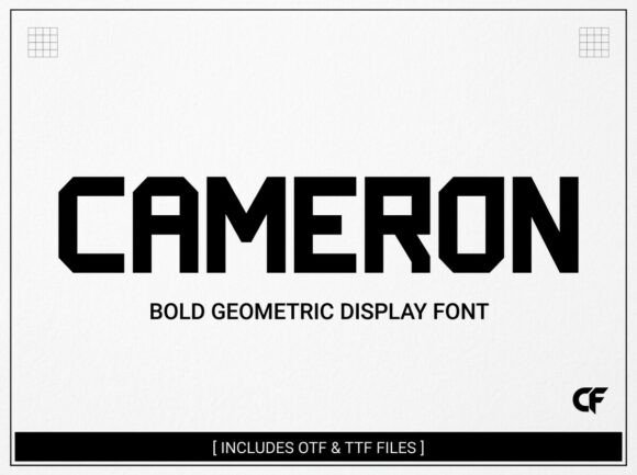 Cameron: A Display Font That Commands Attention