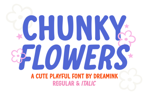 Chunky Flowers: A Typeface That Feels Like a Warm Hug