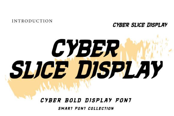 Cyber Slice Display: A Typeface Built for Speed and Digital Impact