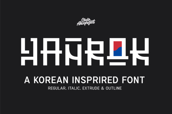 Hanrok: The Bold Display Font Merging Modern Edge with Korean Spirit
