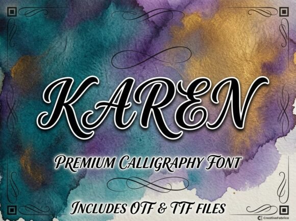 Karen: A Bold Display Font for Unforgettable Branding