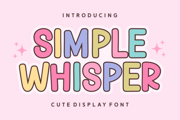 Simple Whisper: A Font That's Bold, Sweet, and Ready to Play