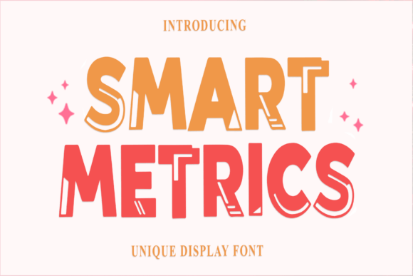 Smart Metrics: A Playful Retro-Modern Display Font