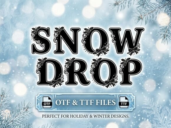 Snowdrop: The Font That Brings a Touch of Holiday Enchantment