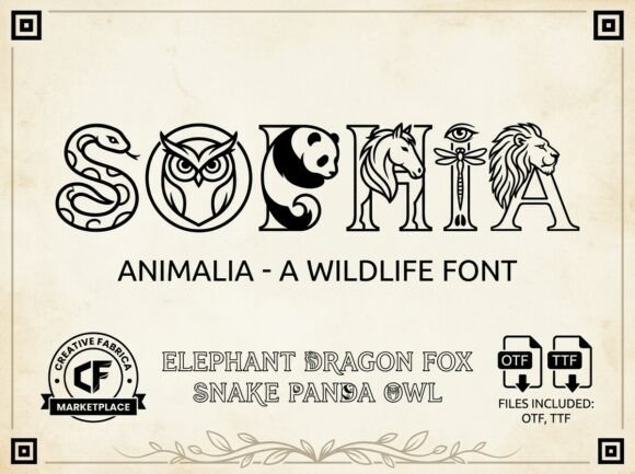 Sophia: The Wildlife Font That Tells a Story