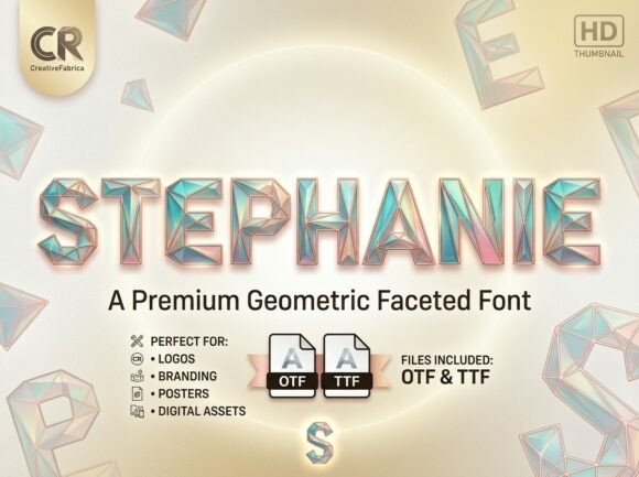 Stephanie: The Crystalline Display Font for Modern Luxury