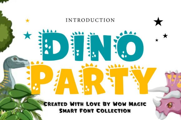 Unleash Prehistoric Fun: The Dino Party Font for Playful Designs